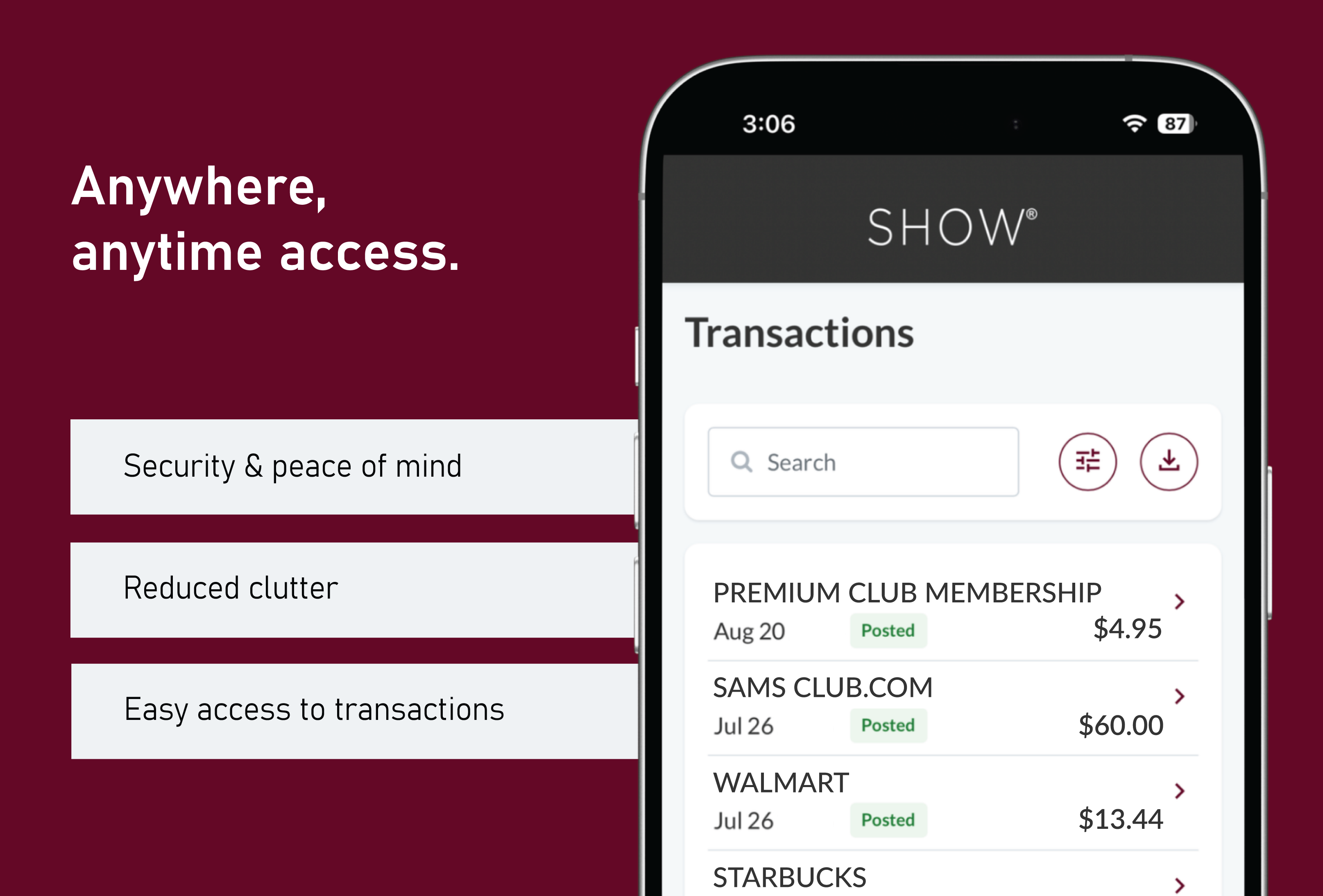 anywhere anytime access